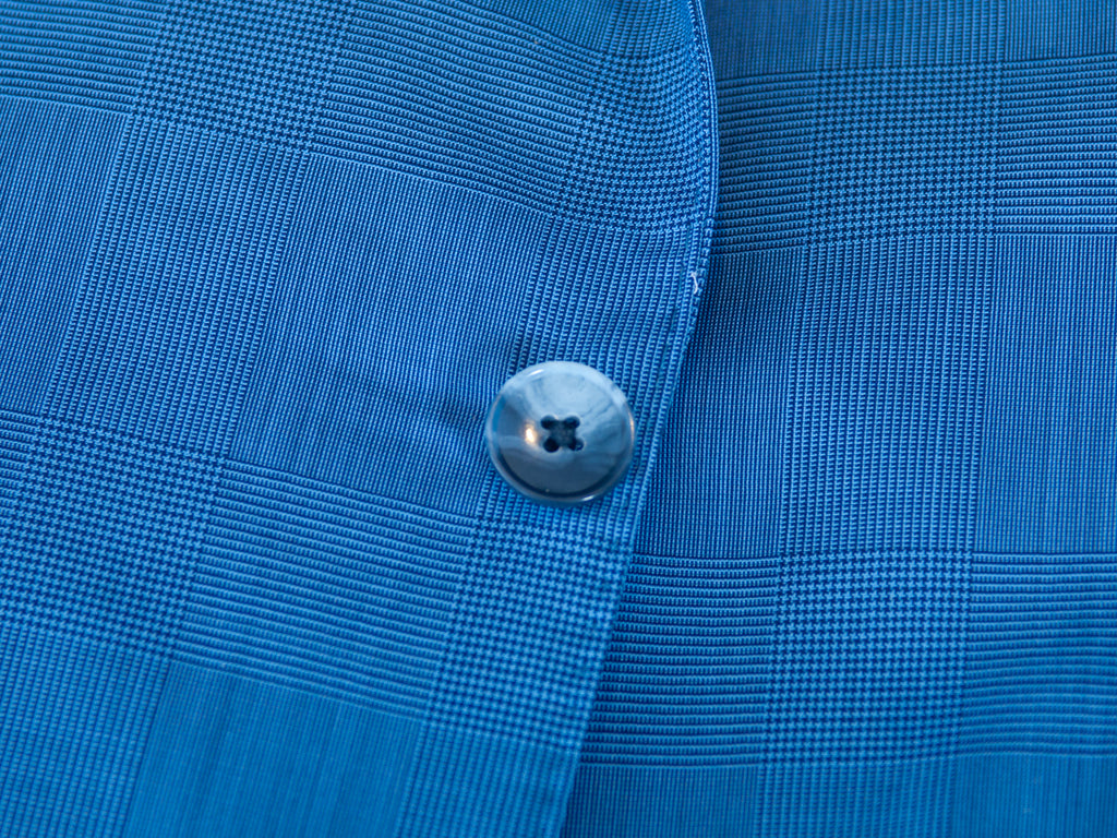 Atelier Munro Light Blue Check Wool Suit