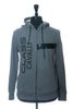 Cavalli Class Grey Print Full Zip Hoodie