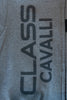 Cavalli Class Grey Print Full Zip Hoodie