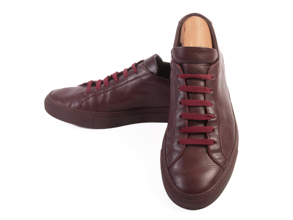 Common Projects Achilles in Merlot Leather
