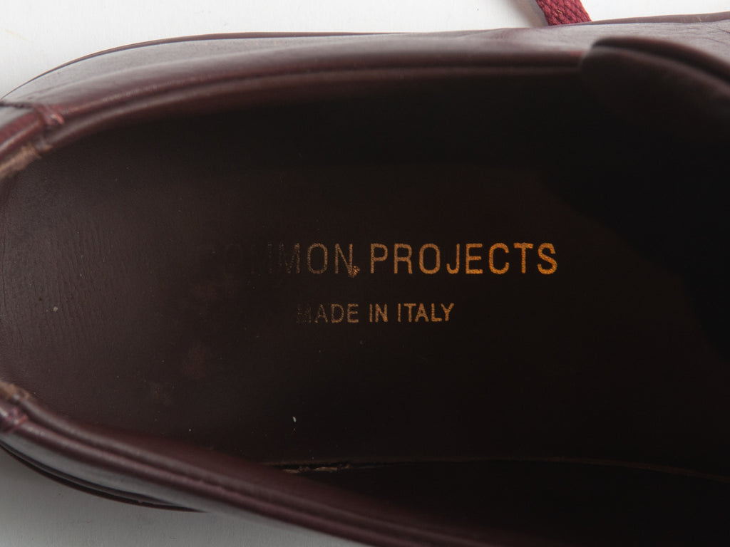 Common Projects Achilles in Merlot Leather