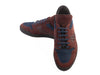 Bottega Veneta Burgundy and Navy Suede Sneakers
