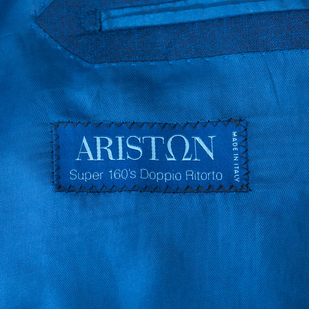 Atelier Munro Blue Ariston Super 160s Wool Suit