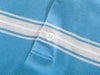 Brunello Cucinelli Blue Striped Polo Shirt
