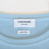Thom Brown Light Blue Four Bar Crew Neck Sweater