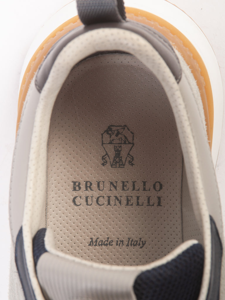 Brunello Cucinelli Grey Suede Sneakers