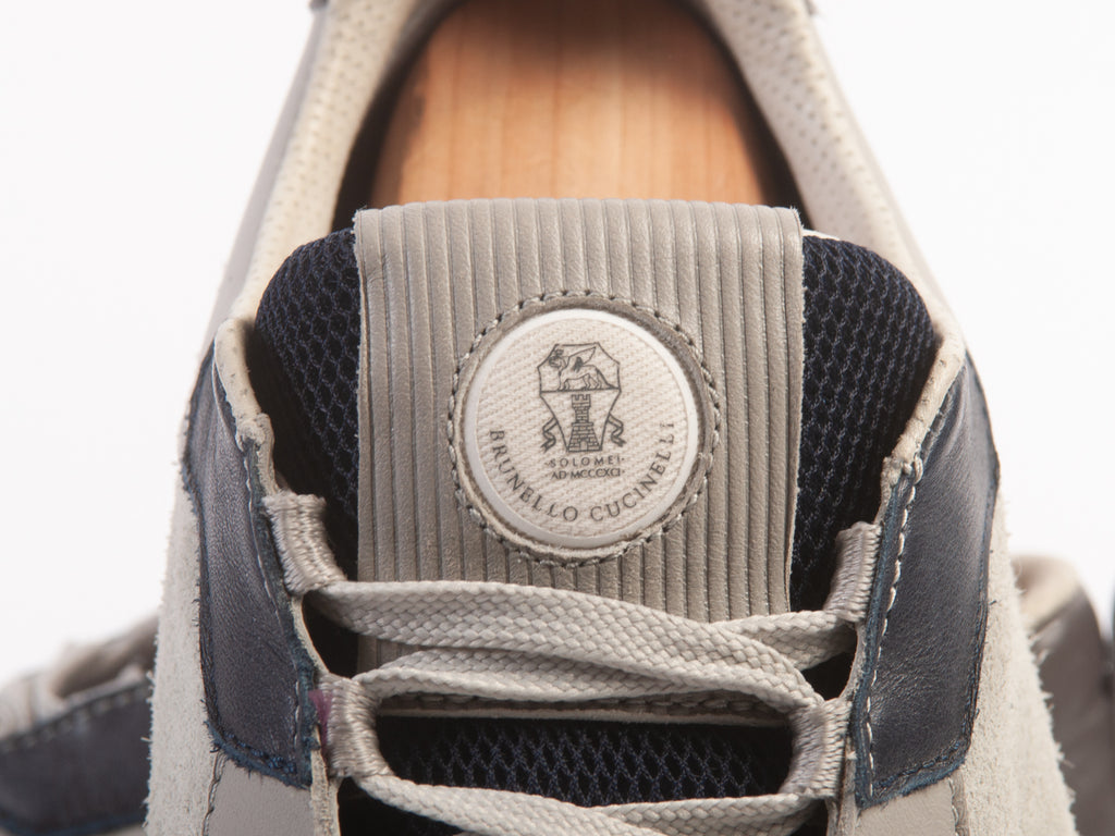 Brunello Cucinelli Grey Suede Sneakers