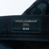 Dolce & Gabbana Black Leopard Print Slim Fit Denim Set