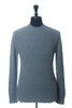 Moncler Grey Cashmere Blend Girocollo Tricot Crew Neck Sweater