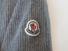 Moncler Grey Cashmere Blend Girocollo Tricot Crew Neck Sweater