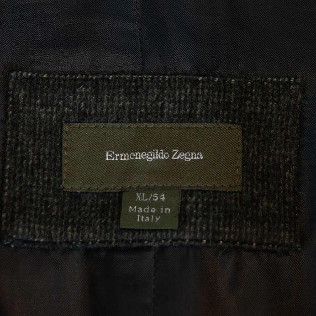 Ermenegildo Zegna Dark Grey Pure Cashmere Coat