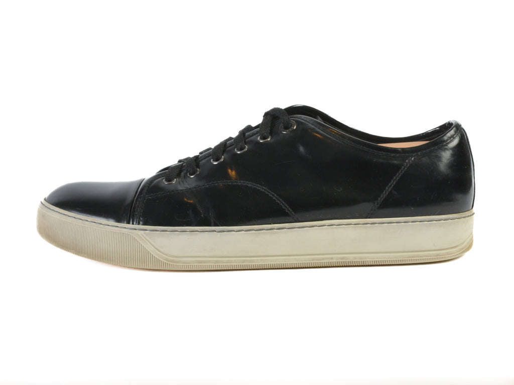 Lanvin Black Patent Leather Sneakers