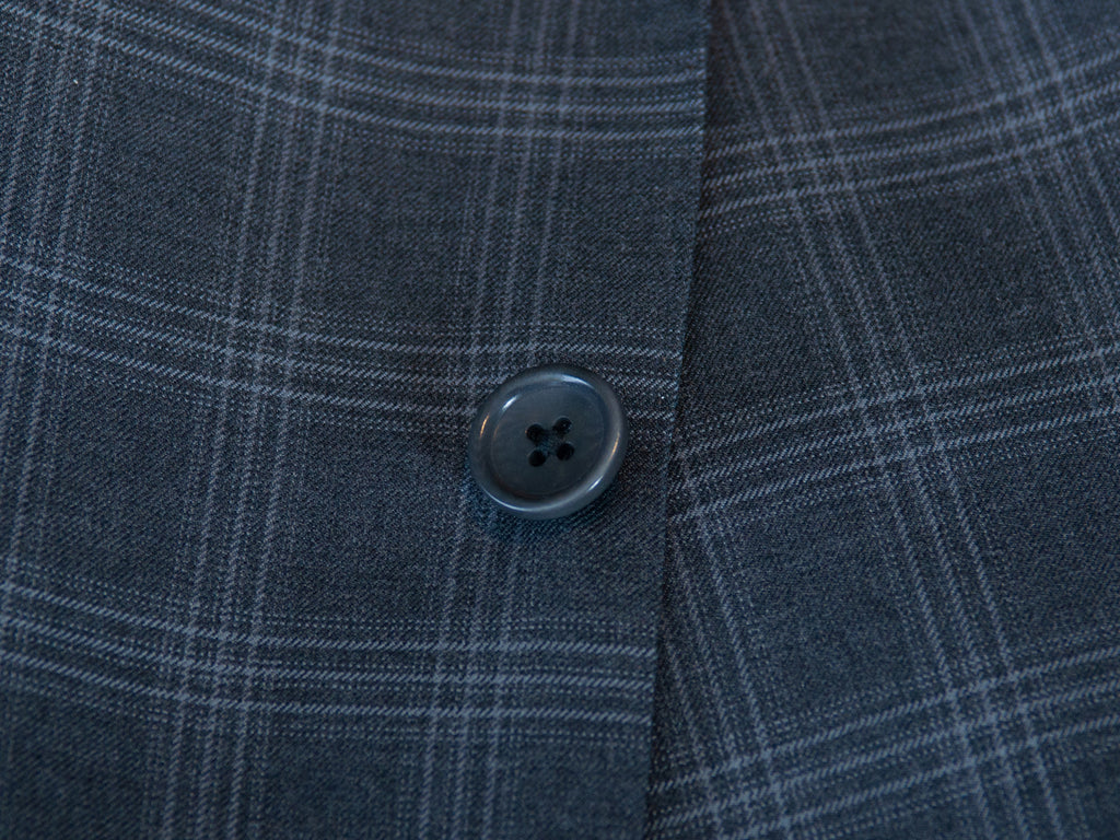 Coppley Grey Check Holland & Sherry Super 130s Worsted Wool Suit