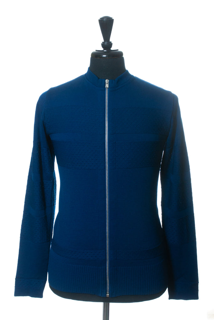 SNS Herning Dark Blue Full Zip Sweater
