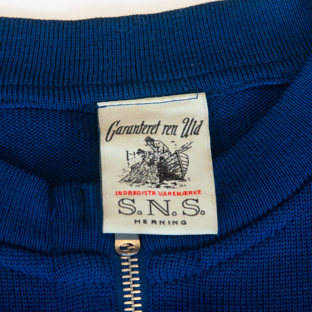 SNS Herning Dark Blue Full Zip Sweater