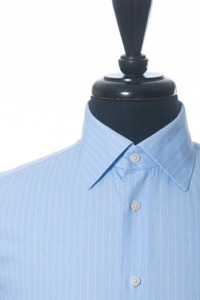 SuitSupply Blue Striped Egyptian Cotton Shirt