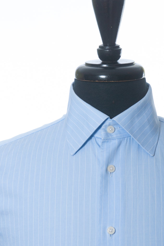 SuitSupply Blue Striped Egyptian Cotton Shirt
