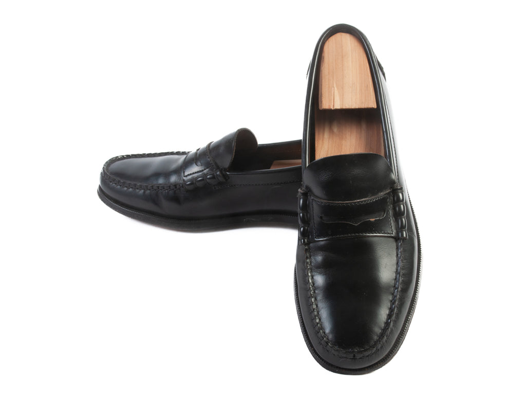 Septieme Largeur for Swann Black Leather Loafers