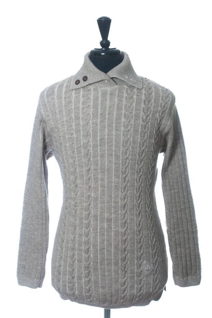 Blue Willi’s Oatmeal Brown Danish Cardigan Sweater