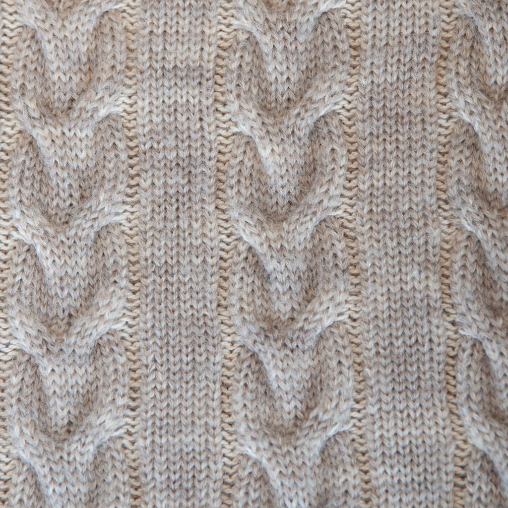 Blue Willi’s Oatmeal Brown Danish Cardigan Sweater