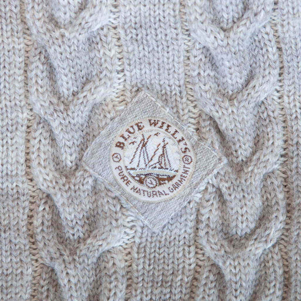 Blue Willi’s Oatmeal Brown Danish Cardigan Sweater