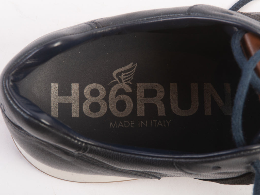 Hogan Blue Leather Sneakers