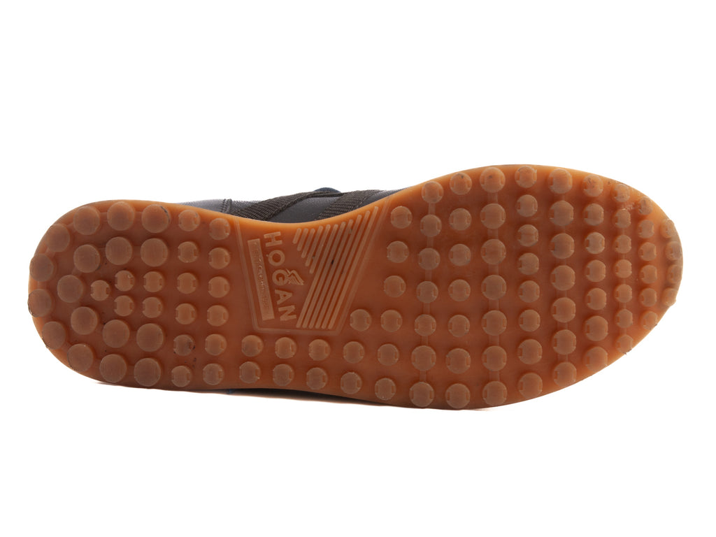 Hogan Blue Leather Sneakers