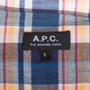 A.P.C. Blue Check Button Down Shirt
