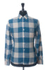 Todd Snyder Blue Check Linen Button Down Shirt