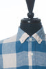 Todd Snyder Blue Check Linen Button Down Shirt