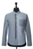 Izzue Japan Grey Patchwork Oxford Shirt