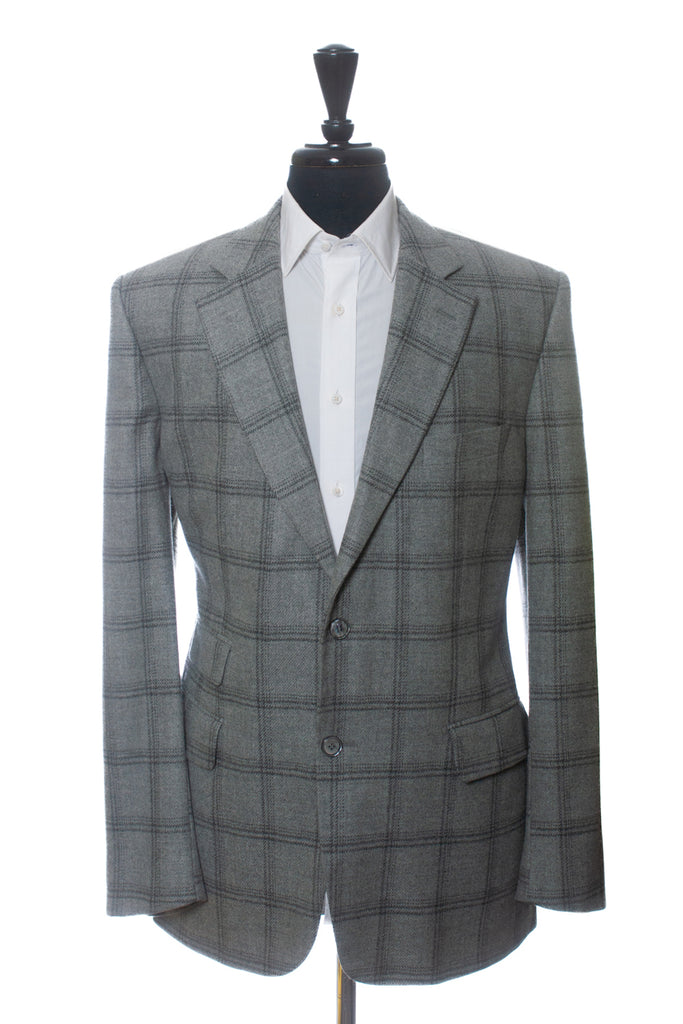 Hugo Boss Selection Grey Check Cashmere Blend O’Ghery Blazer