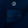 Lanvin Navy Blue Reverse Seam Knit Blazer