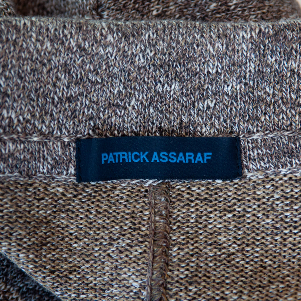 Patrick Assaraf Brown Knit Blazer
