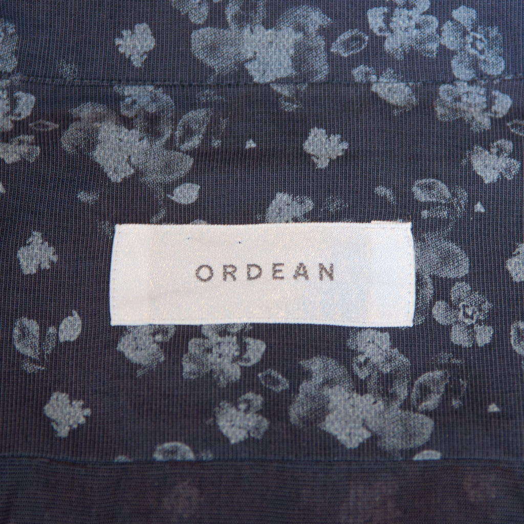 Ordean Grey Floral Print Shirt