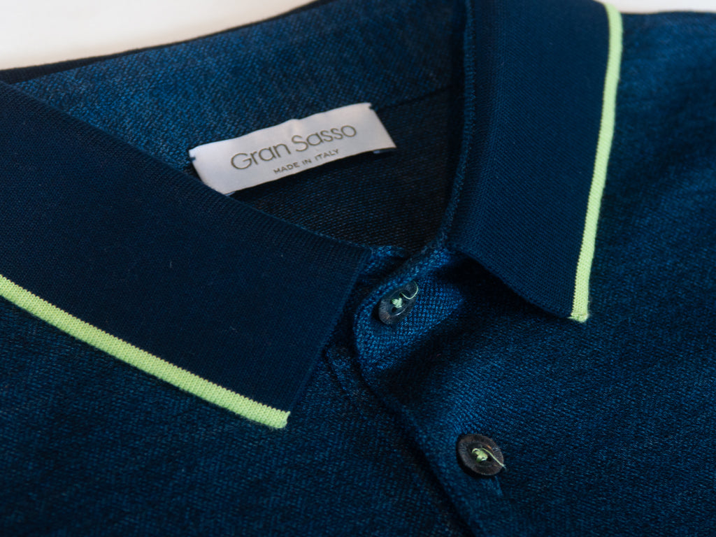 
Gran Sasso Blue Polo Shirt