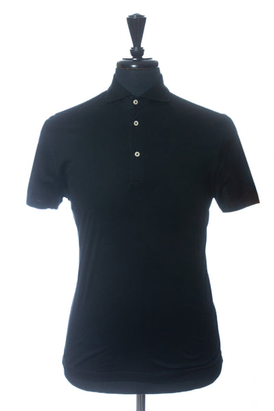 Gran Sasso Black Polo Shirt