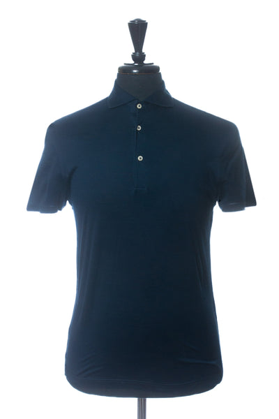 Gran Sasso Navy Blue Polo Shirt