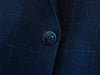 Luigi Bianchi Sartoria Navy Windowpane Drago Wool Alpaca Suit