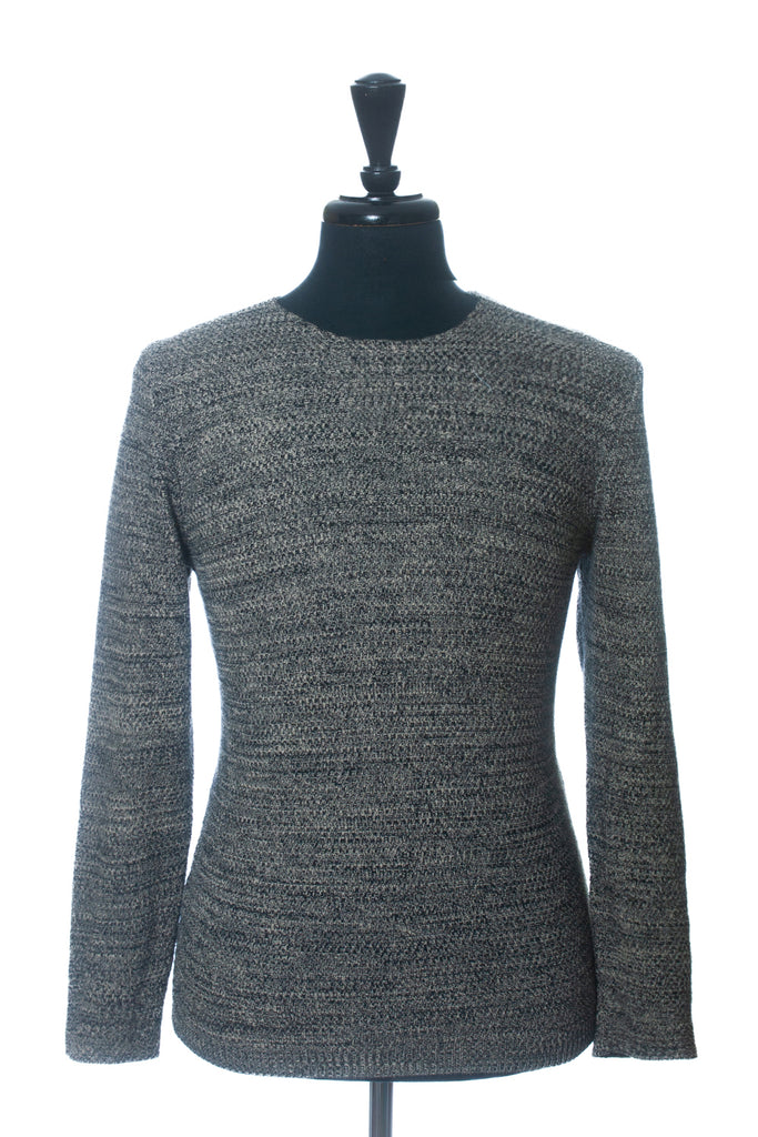 Neuw Sand Brown and Navy Mix Crew Neck Sweater