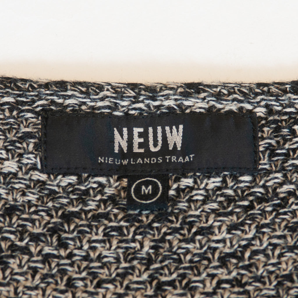 Neuw Sand Brown and Navy Mix Crew Neck Sweater