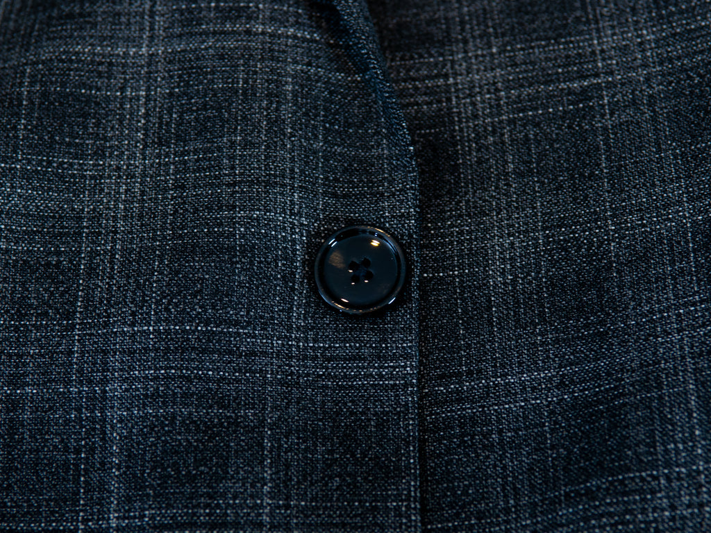 Tagliatore Grey Check Stretch Wool Suit