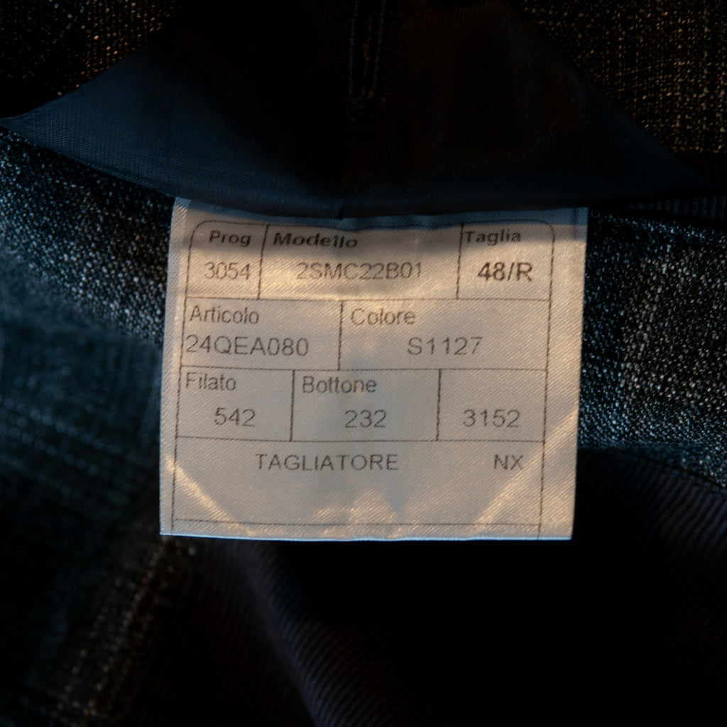 Tagliatore Grey Check Stretch Wool Suit