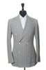 Luigi Bianchi Grey Striped Double Breasted Suit