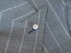 Luigi Bianchi Grey Striped Double Breasted Suit
