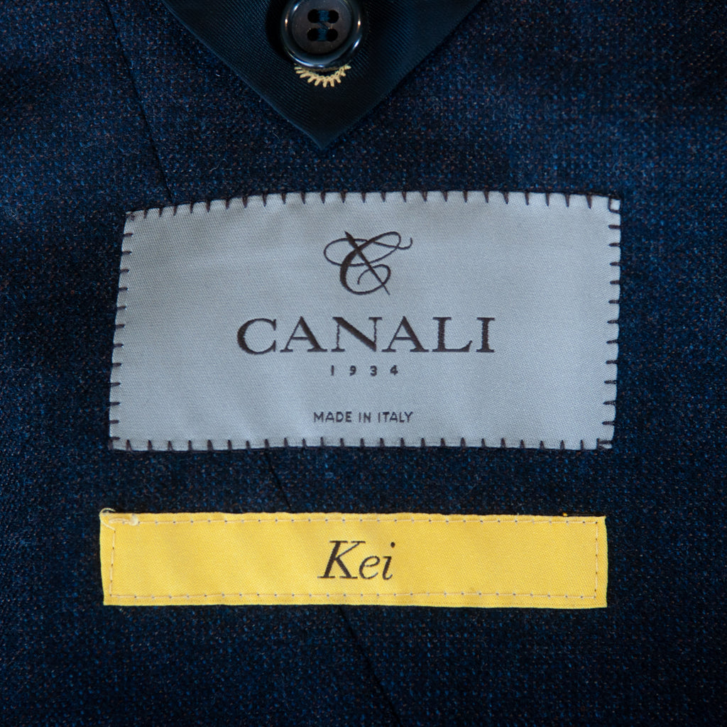 Canali Kei Charcoal Grey Flannel Blazer