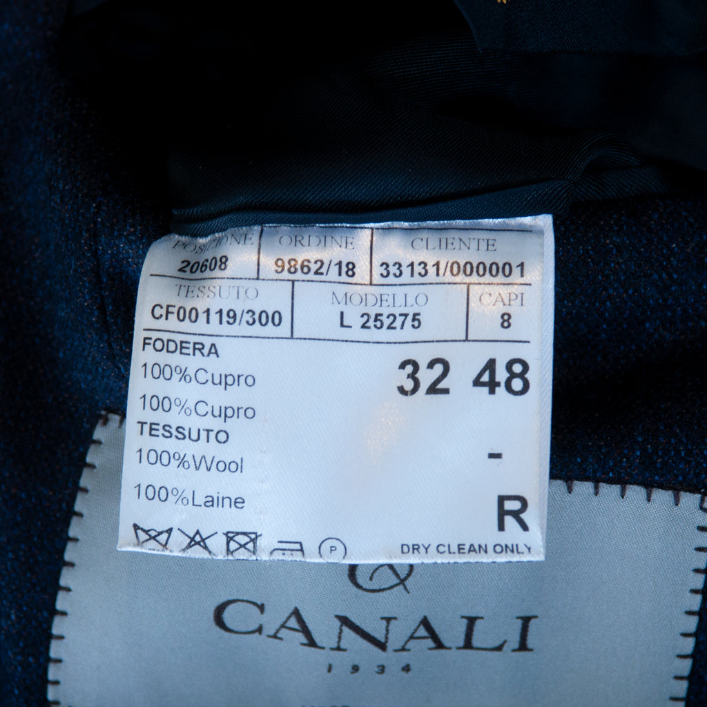Canali Kei Charcoal Grey Flannel Blazer