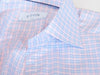 Eton Pink Check Slim Fit Twill Dress Shirt