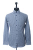 Eton Grey Check Slim Fit Poplin Dress Shirt