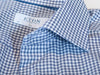 Eton Grey Check Slim Fit Poplin Dress Shirt